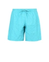 Moschino Logo Print Swim Shorts In Turquoise