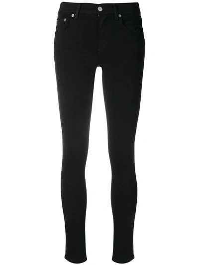 Polo Ralph Lauren Mid-rise Super Skinny Jeans In Black