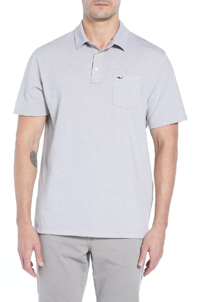 Vineyard Vines Solid Edgartown Classic Fit Polo Shirt In Monument Grey