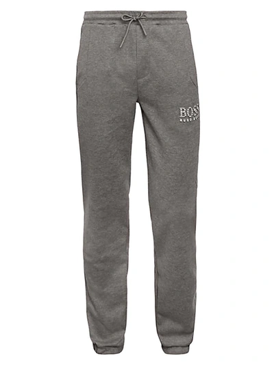 Hugo Boss Hadiko Cuffed Sweatpants In Gray