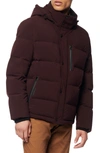 Andrew Marc Tambos Down Puffer Jacket In Wine