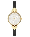 Kate Spade Women's Hollis Black Leather Strap Watch 30mm