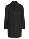 Saks Fifth Avenue Collection Buttoned Cashmere Topcoat In Charcoal