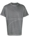 A-cold-wall* Apparent Stitching Logo-printed Cotton T-shirt In Grey