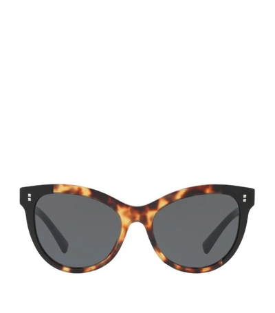 Valentino Garavani Cat Eye Sunglasses In Grey Classic