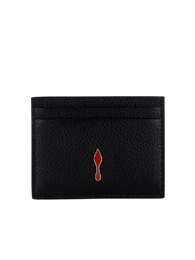 Christian Louboutin Black/gold Leather Wallet