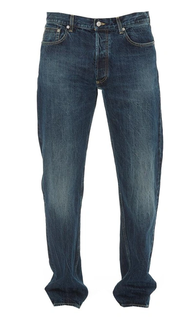 Alexander Mcqueen Turn Up Jeans In Blue