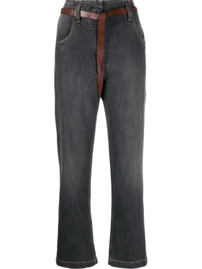 Brunello Cucinelli Straight-leg Jeans In Grey