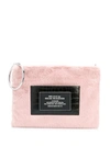 Diesel Script Print Clutch In Pink