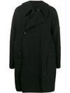 Rick Owens Button-up Coat In Black