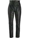 Alberta Ferretti High Waisted Trousers In Black