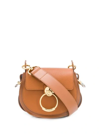 Chloé Small Tess Shoulder Bag In Brown