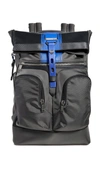 Tumi Alpha Bravo London Roll-top Backpack In Blue