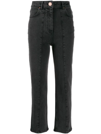 Aalto High Waisted Jeans In Grey