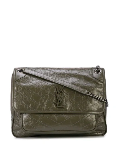 Saint Laurent Large Niki Shoulder Bag In Green