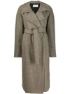 Lemaire Belted Coat In Neutrals