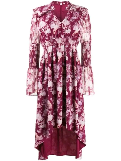 Three Floor Felicity Floral Print Dress In Purple