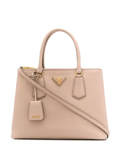 Prada Galleria Saffiano Tote Bag In Nude