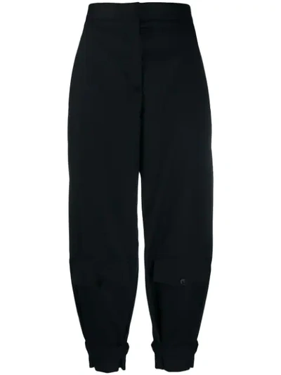 Stella Mccartney Tapered Pocket Trousers In Schwarz