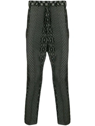 Haider Ackermann Cropped Low Crotch Trousers In Grey