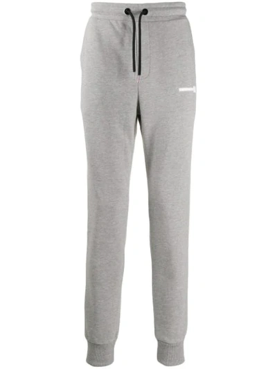 Les Hommes Urban Logo Track Trousers In Grey