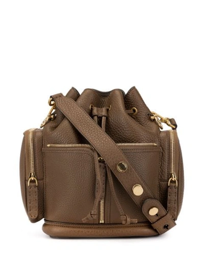 Fendi Mon Tresor Bucket Bag In Brown