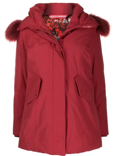 Freedomday Chamois Padded Jacket In Red