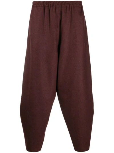 Toogood Tapered Track Trousers In Red