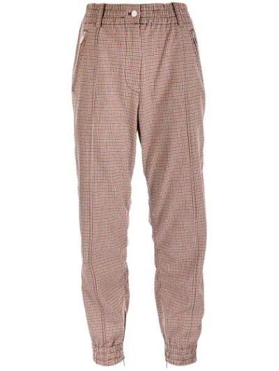 Derek Lam 10 Crosby Checked Tapered Trousers In Multicolour