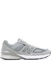 New Balance Logo Patch Low Top Sneakers In Grey