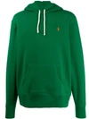 Polo Ralph Lauren Logo Embroidery Hoodie In 003 Green