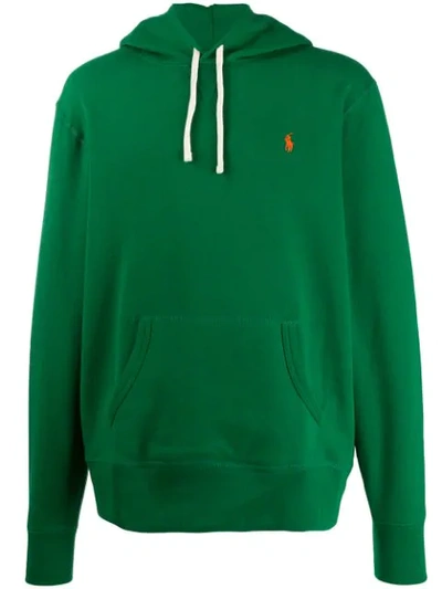 Polo Ralph Lauren Logo Embroidery Hoodie In 003 Green