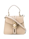Chloé Aby Shoulder Bag In Neutrals