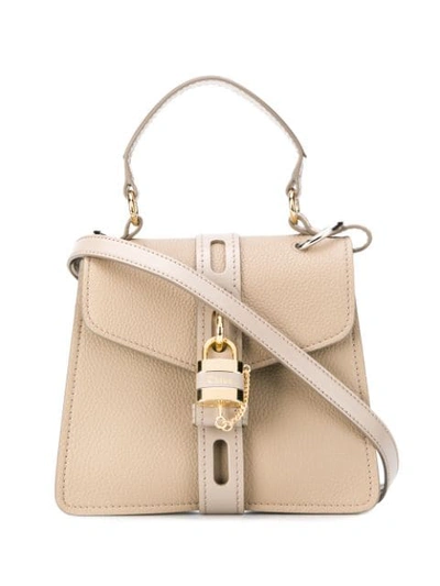Chloé Aby Shoulder Bag In Neutrals
