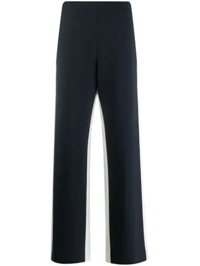 Monse Knit-band Straight-leg Trousers In Blue