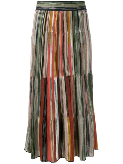 Missoni Striped Knitted Skirt In Smp0p9