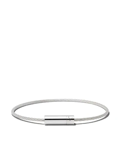 Le Gramme 7 Grams Cable Bracelet In Silver