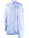 Rokh Double Button Placket Shirt In Blue