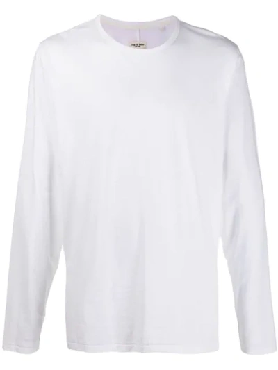 Rag & Bone Plain Relaxed-fit Sweatshirt In White