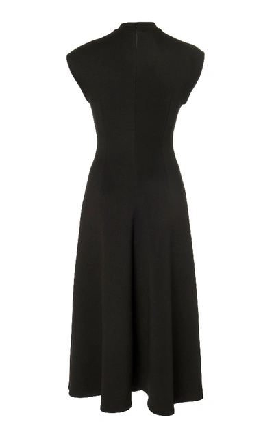 Beaufille Getty Lightweight Neoprene Midi Dress In Black