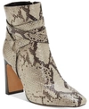 Vince Camuto Sestina Harness Square Toe Bootie In Snake Multi