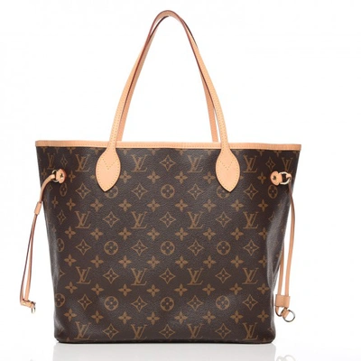 Pre-owned Louis Vuitton Neo Neverfull Monogram (without Pouch) Mm Cerise Lining