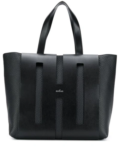 Hogan Bi-bag Black Leather Tote