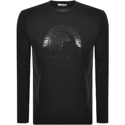 Versace Long Sleeved T Shirt Black