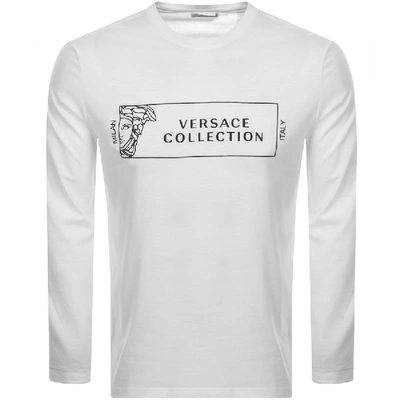Versace Long Sleeved T Shirt White