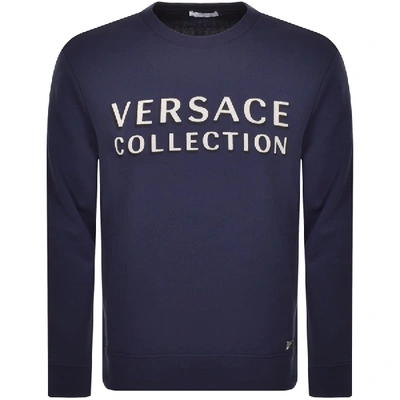 Versace Crew Neck Sweatshirt Blue