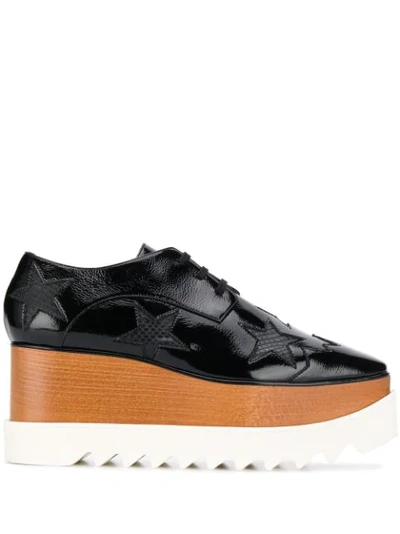 Stella Mccartney Elyse Star Platform Trainers In Brown