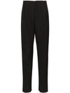 Bottega Veneta Ssense Exclusive Black Light Felt Wool Trousers In Nero