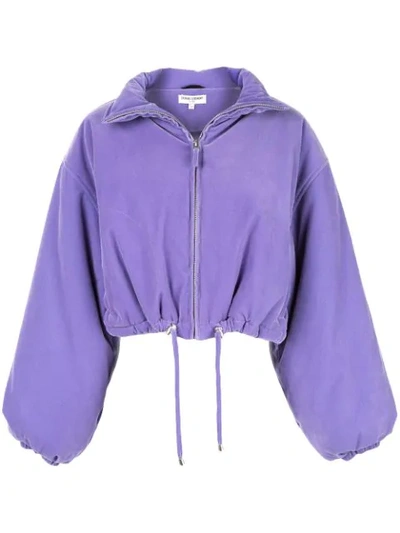 Opening Ceremony Oversized Cropped Jacket In Purple