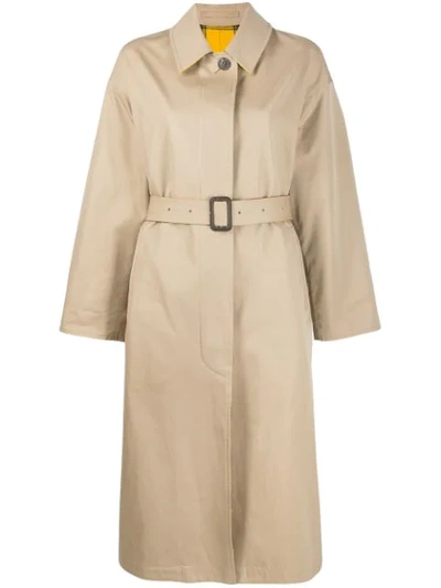 Mackintosh Amulree Honey Cotton & Virgin Wool Oversized Reversible Trench Coat | Lm-1014r In Neutrals